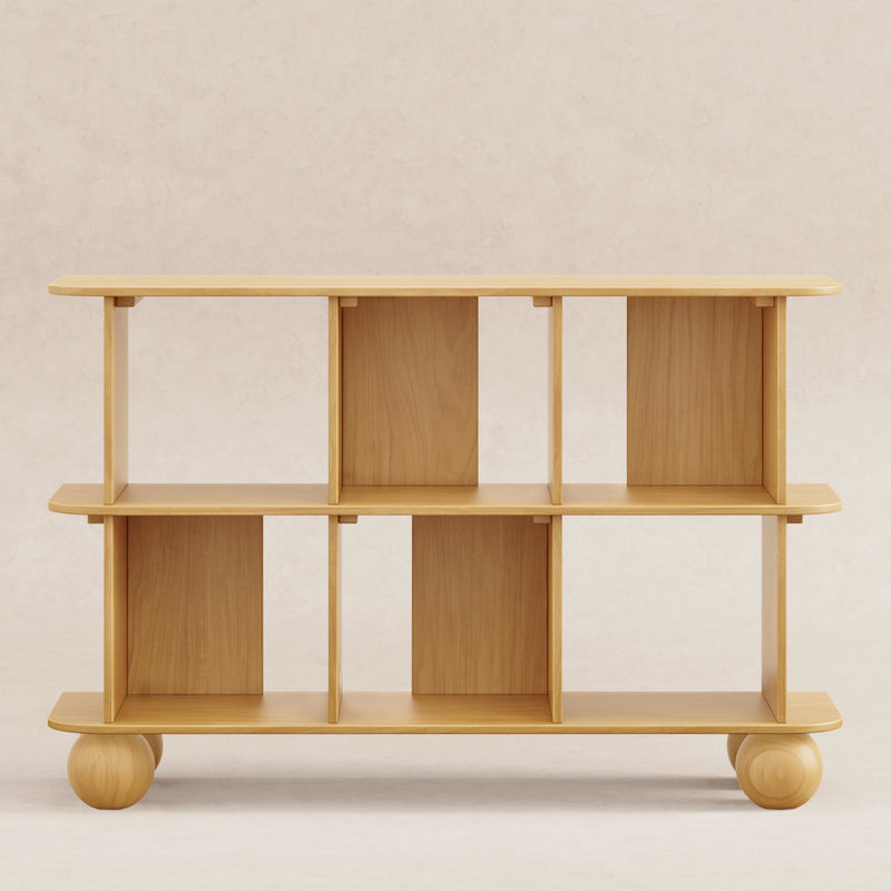 M31811HY,Crosby Open Bookcase in Honey