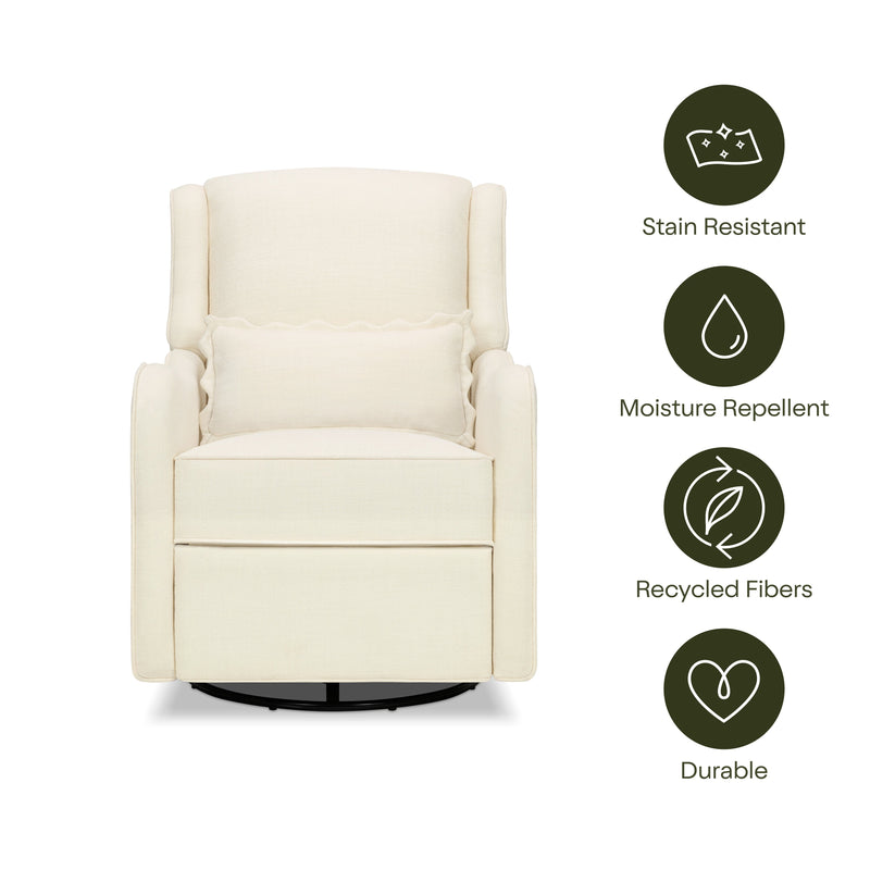 M27787PIEB,Devon Recliner and Swivel Glider in Performance Ivory Eco-Basketweave