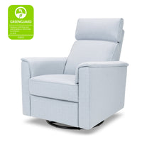 M17182PCET,Willa Pro Power Glider Recliner w/ Power Lumbar in Performance Blue Chambray Eco-Twill