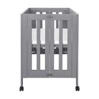 M6698G,Origami Mini Crib in Grey Finish
