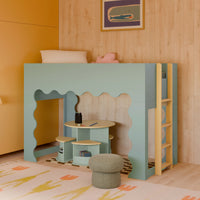 M31720LSHY,Nessa Nesting Play Table in Light Sage and Honey