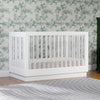 M8601KW,Harlow 3-in-1 Convertible Crib w/Toddler Bed Conversion Kit in White/Acrylic