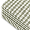 M21785GGH,Crawford Gliding Ottoman in Moss Green Gingham
