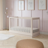 M8601KNX,Harlow 3-in-1 Convertible Crib w/Toddler Bed Conversion Kit in Washed Natural/