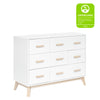 M5826WNX,Scoot 6-Drawer Dresser in White/Washed Natural