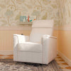M17183PCMEW,Willa Deluxe Power Glider Recliner w/Heat&Massage in Performance Cream Eco-Weave