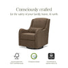 M27787PTEB,Devon Recliner and Swivel Glider in Performance Truffle Eco-Basketweave