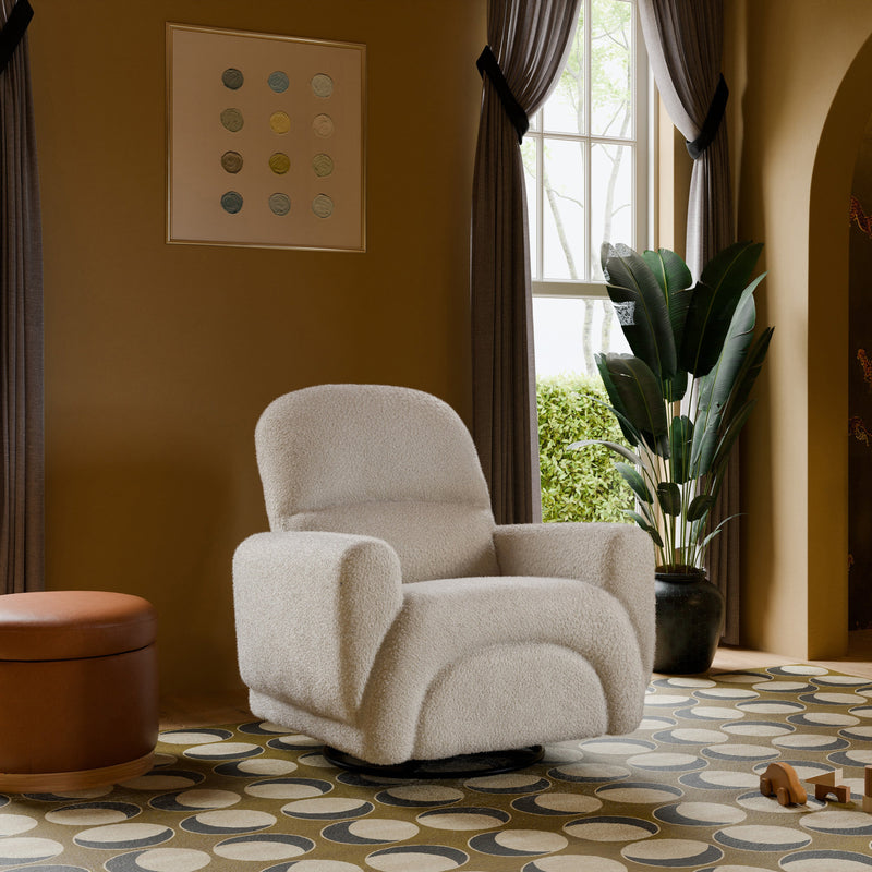 M30087AT,Rainbow Recliner and Swivel Glider in Almond Teddy Loop