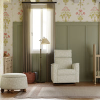 M30985MADF,Tuffet Storage Ottoman Mallow in Ash w/ Dark Wood Ball Feet