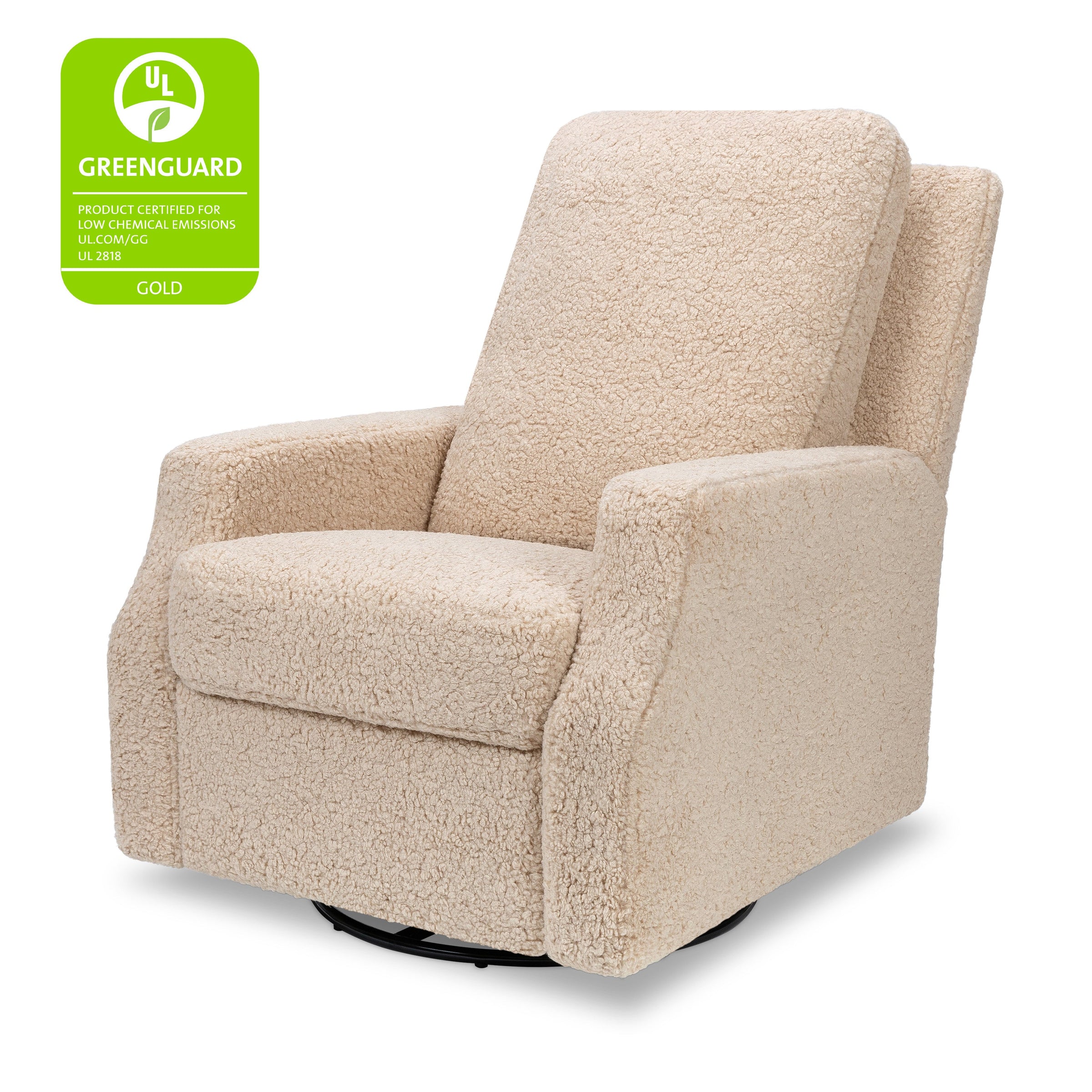 M22287CSG,Crewe Recliner and Swivel Glider in Chai Shearling