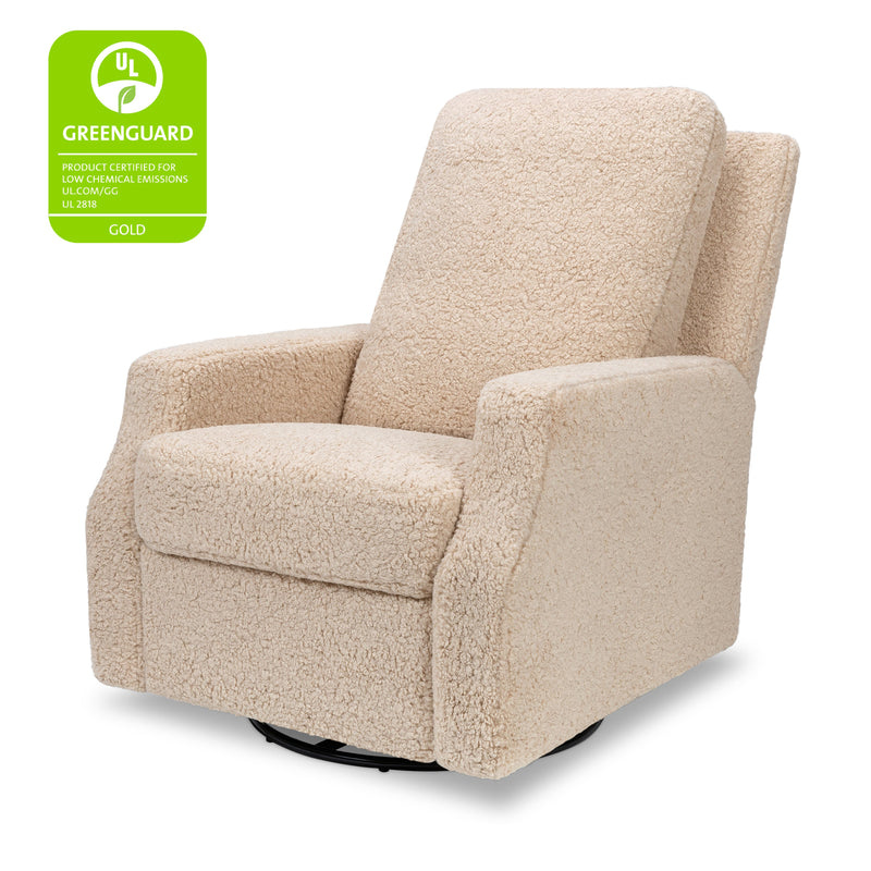 M22287CSG,Crewe Recliner and Swivel Glider in Chai Shearling