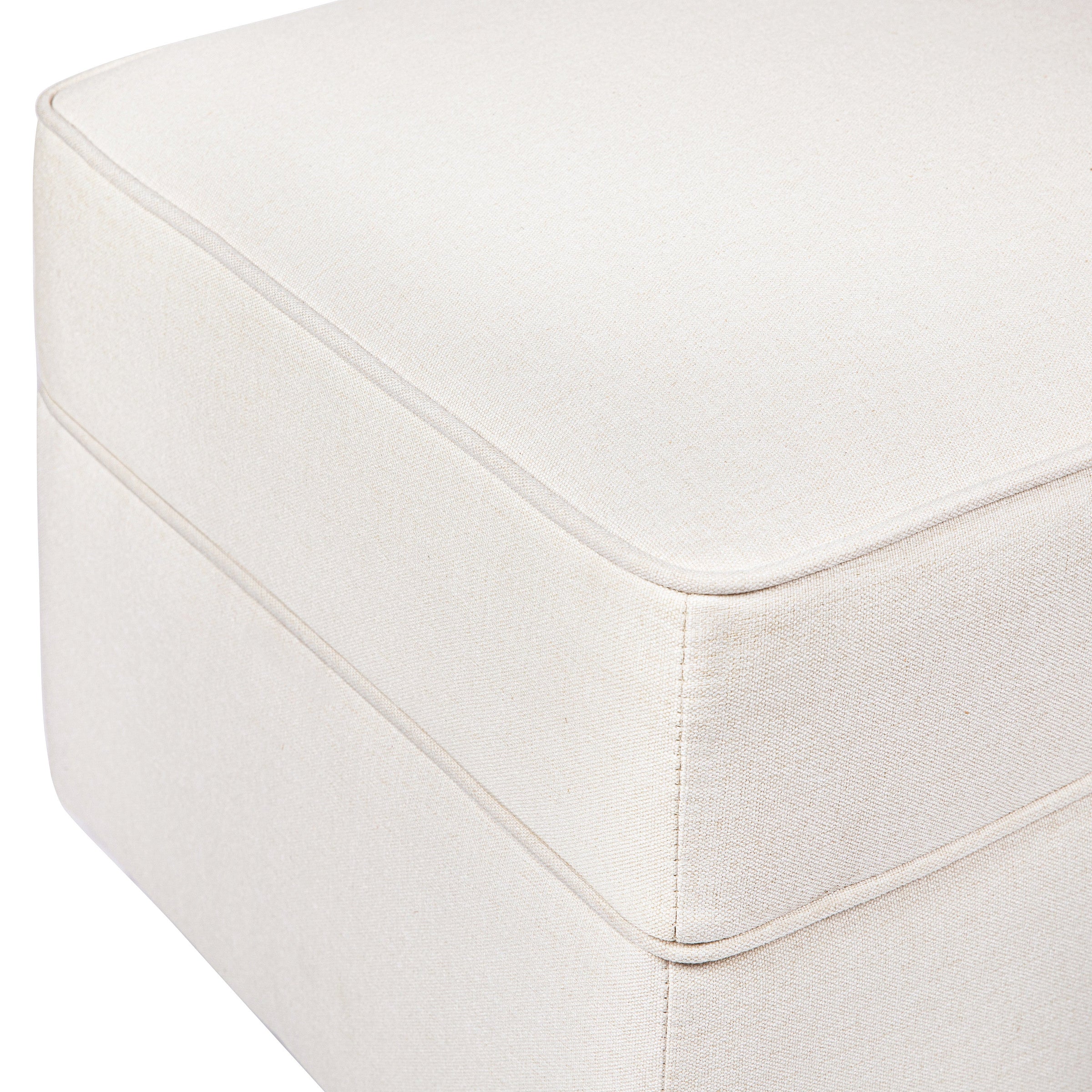 M17285PCMEW,Willa/Alden Gliding Ottoman in Performance Cream Eco-Weave