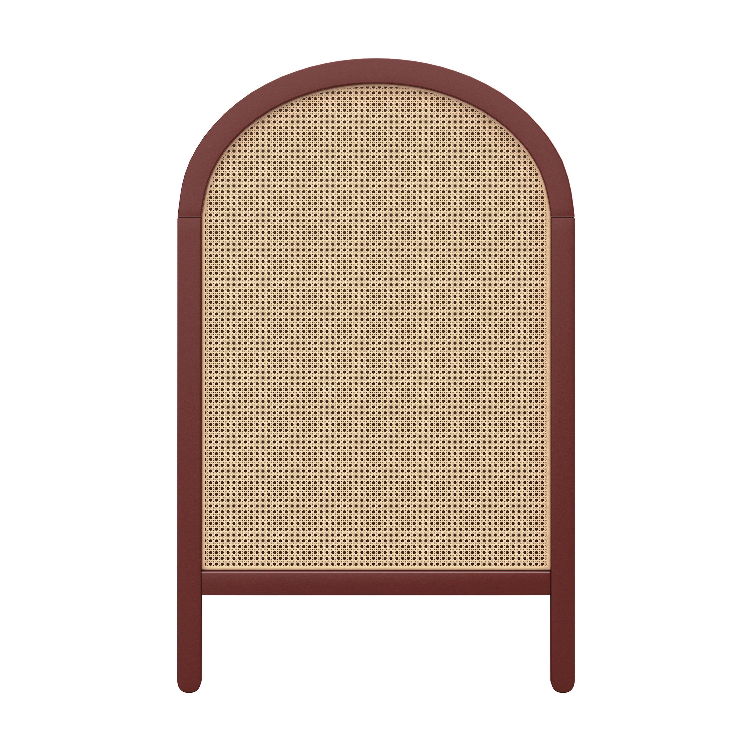 M25601CRNC,Bondi Cane 3-in-1 Convertible Crib w/ Toddler Bed Kit in Crimson with Natural Cane