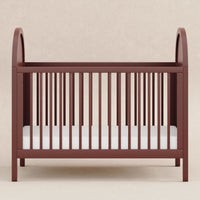 M25601CRNC,Bondi Cane 3-in-1 Convertible Crib w/ Toddler Bed Kit in Crimson with Natural Cane