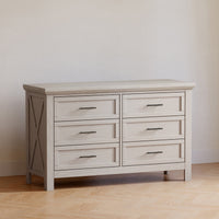 B14516WDF,Emory Farmhouse 6-Drawer Dresser in White Driftwood