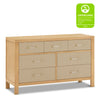 M24816HYPSEW,Eloise 7-Drawer Assembled Dresser in Honey & Performance Sand Eco-Weave