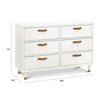 B14316RW,Tanner 6-Drawer Dresser in Warm White