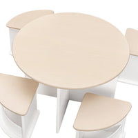 M31720WNX,Nessa Nesting Play Table in White and Washed Natural
