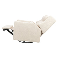 M11286AT,Kiwi Plus Power Glider Recliner w/ Power Headrest in Almond Teddy Loop