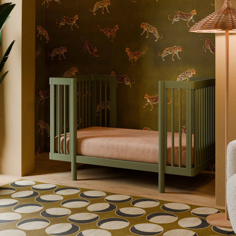 M29880OL,Pogo 8-in-1 Convertible Crib w/All-Stages Conversion Kits in Olive