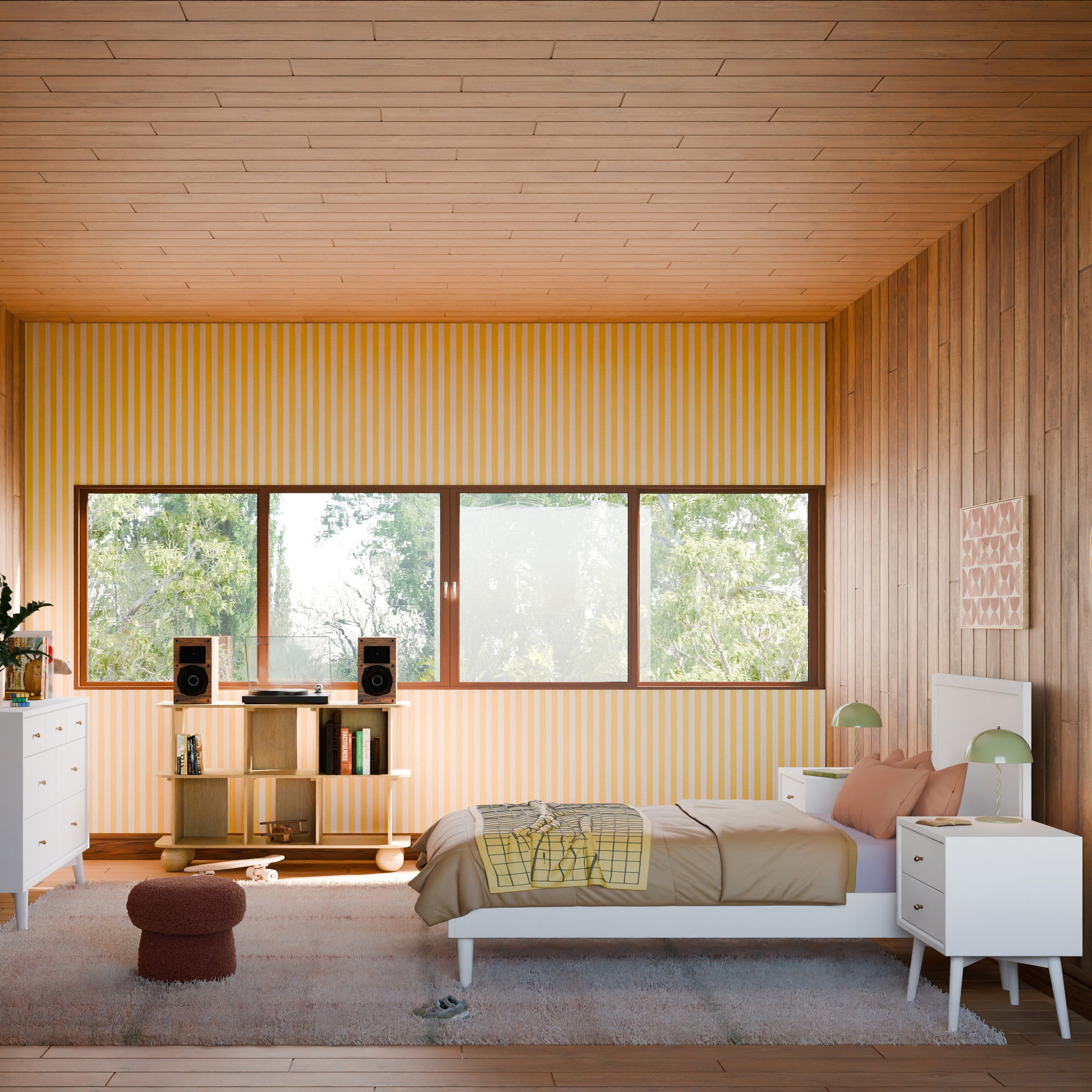 M15969W,Palma Twin Bed in White