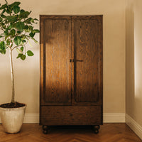 M33329TE,Nate Berkus x Babyletto Astre Assembled Armoire in Toffee