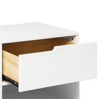 M4260W,Hudson Nightstand with USB Port in White