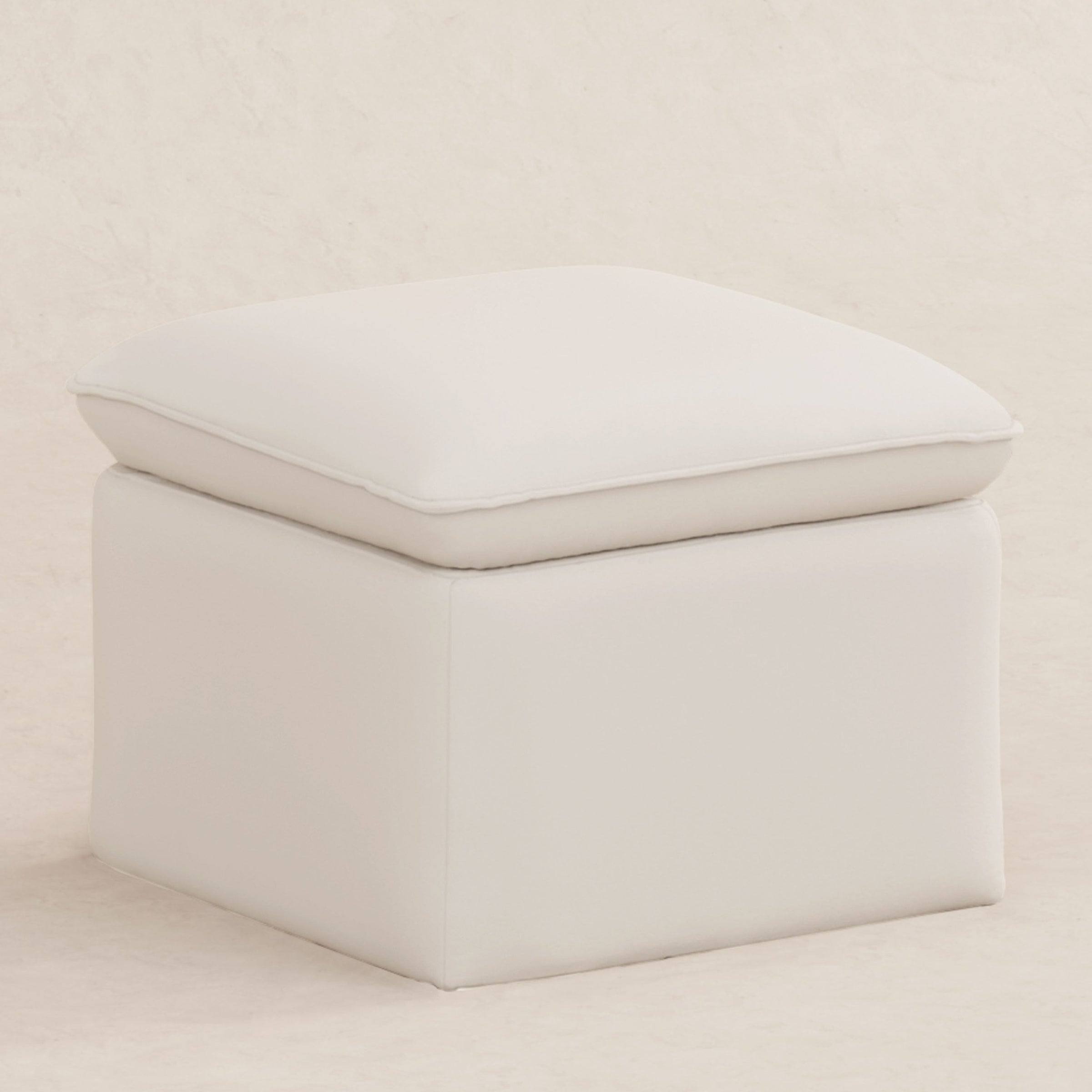 M20985PCMEW,Cali Storage Ottoman in Performance Cream Eco-Weave