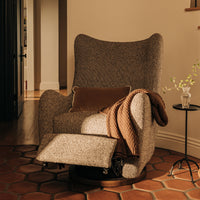M34288ESWTB,Nate Berkus x Babyletto Westham Power Recliner in Performance Earth Slub Weave w/Toffee Base