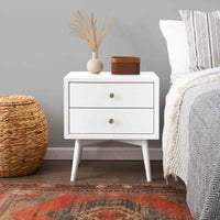 M15960RW,Palma Nightstand  Assembled in Warm White