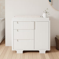 M23423W,Yuzu 3-Drawer Changer Dresser in White