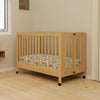 M6601HY,Maki Full-Size Folding Crib w/ Toddler Bed Conversion Kit in Honey