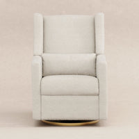 M11288WBG,Kiwi Glider Recliner w/ Electronic Control and USB in Ivory Boucle w/Gold Base