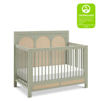M24801FSPSEW,Eloise 4-in-1 Convertible Crib in French Sage and Performance Sand Eco-Weave