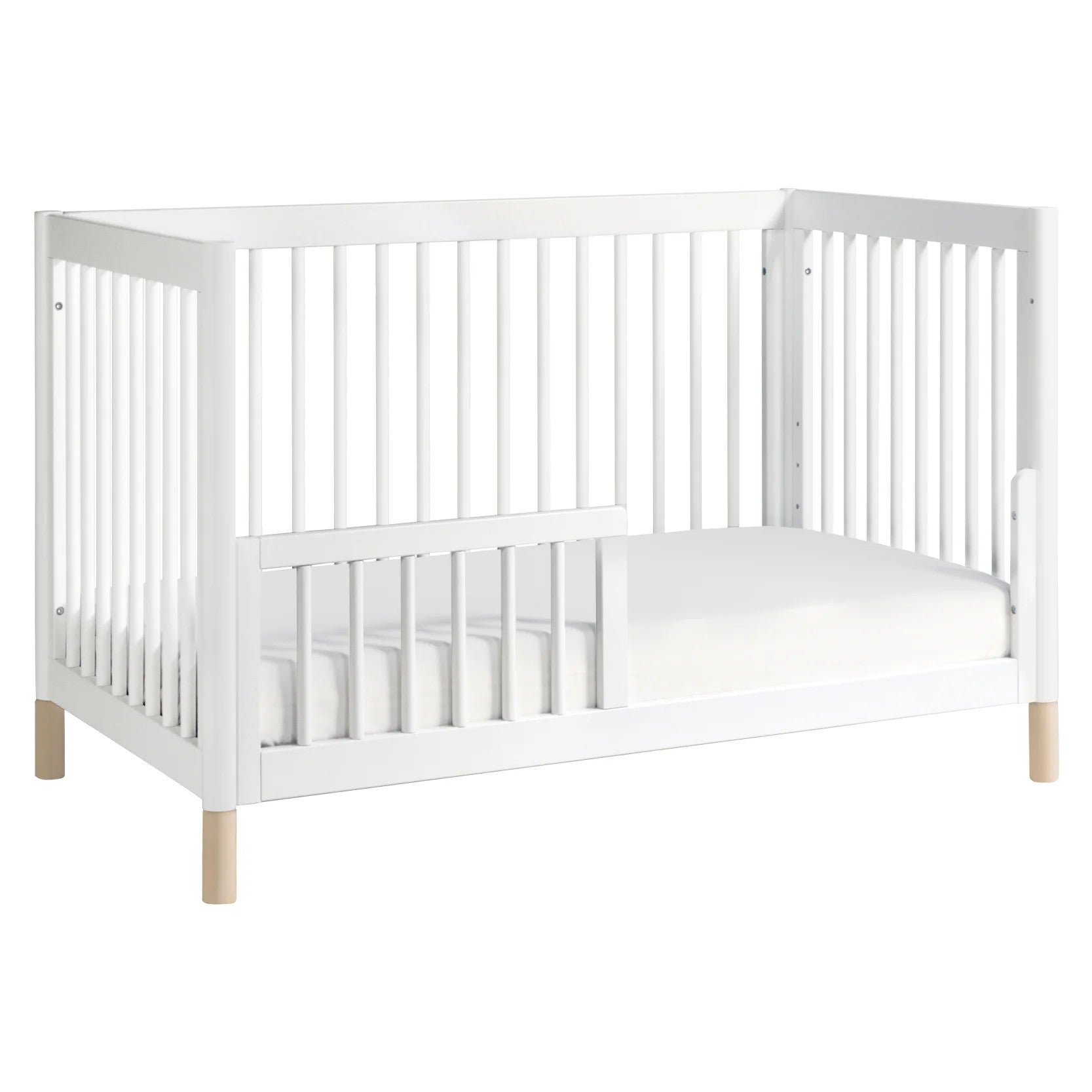 M12901WNX,Gelato 4-in-1 Convertible Crib w/Toddler Conversion Kit in White  NX Feet