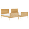 M25994HYNC,Bondi Cane Convertible Bunk Bed in Honey with Natural Cane