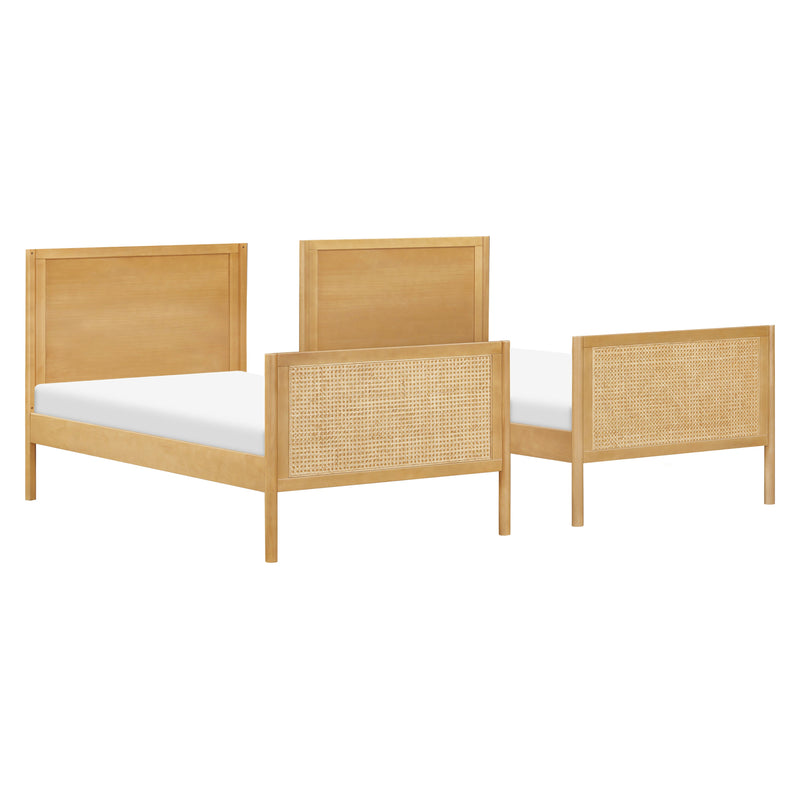 M25994HYNC,Bondi Cane Convertible Bunk Bed in Honey with Natural Cane