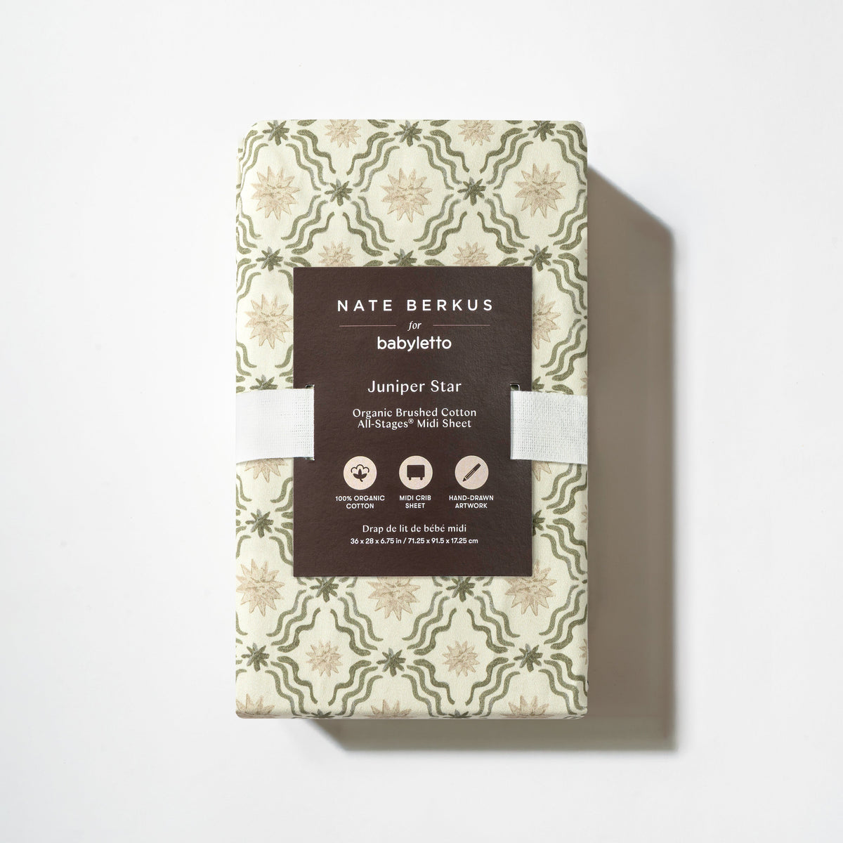 T34333JSR,Nate Berkus x Babyletto All-Stages Midi Sheet in Juniper Star