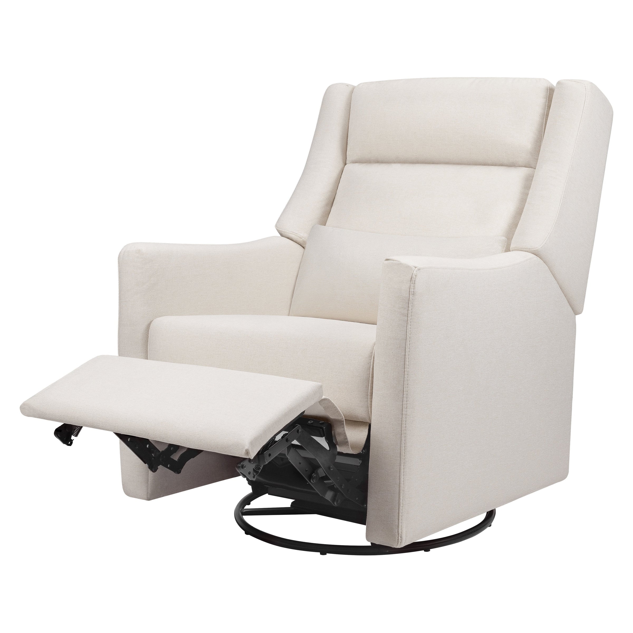 M11286PCMEW,Kiwi Plus Power Glider Recliner w/ Power Headrest in Performance Cream Eco-Weave