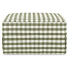 M21785GGH,Crawford Gliding Ottoman in Moss Green Gingham