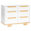 M23426WN,Yuzu 6-Drawer Dresser in White/Natural