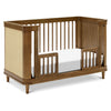 M23701NLBC,Marin with Cane 3-in-1 Convertible Crib in Natural Walnut and Blonde Cane