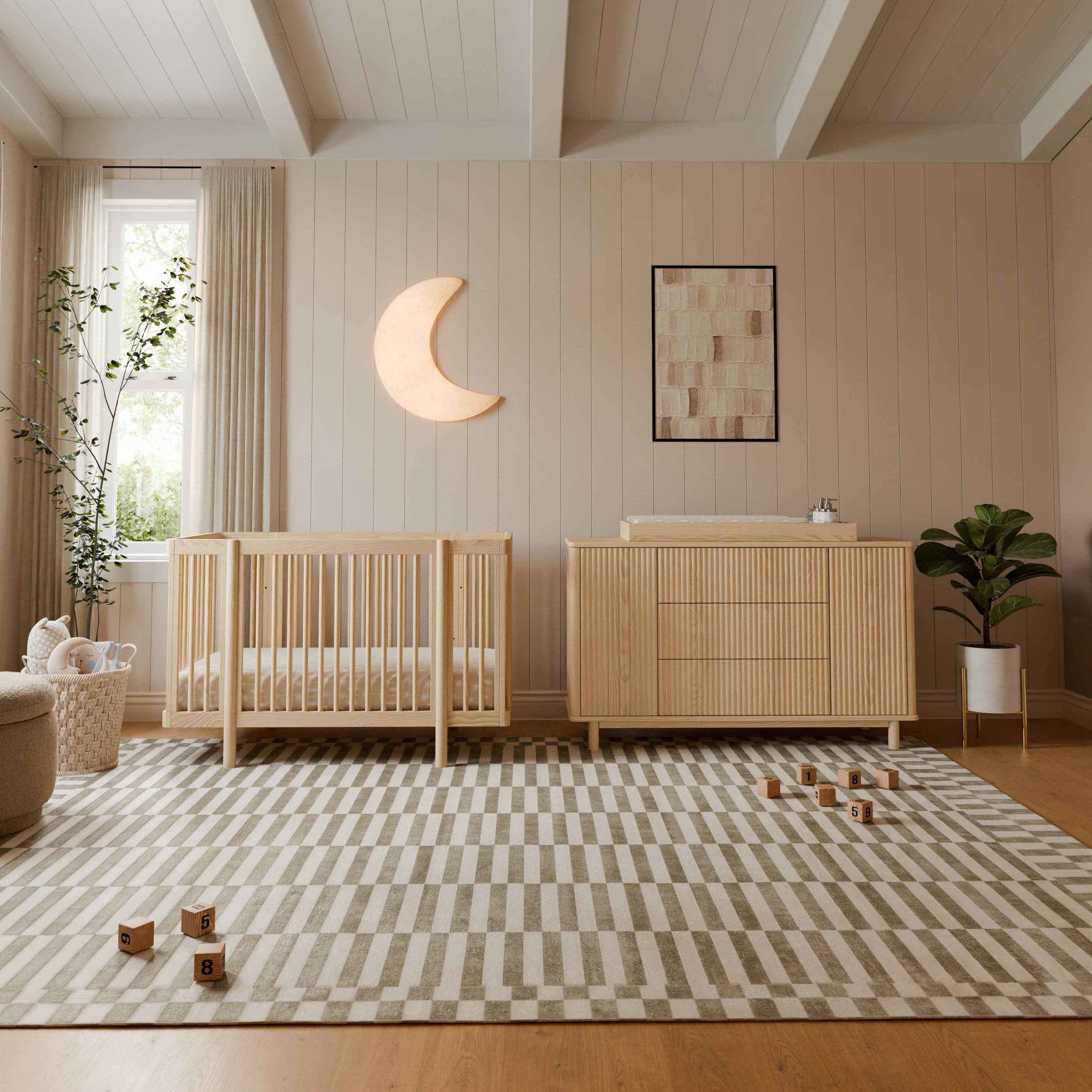 M29880BD,Pogo 8-in-1 Convertible Crib w/All-Stages Conversion Kits in Blonde