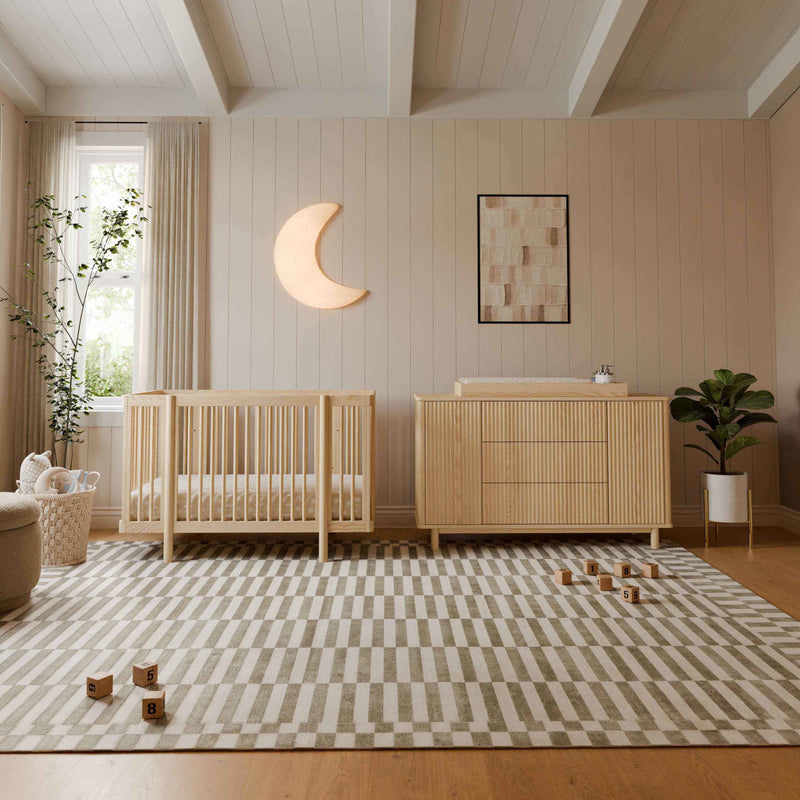 M29880BD,Pogo 8-in-1 Convertible Crib w/All-Stages Conversion Kits in Blonde