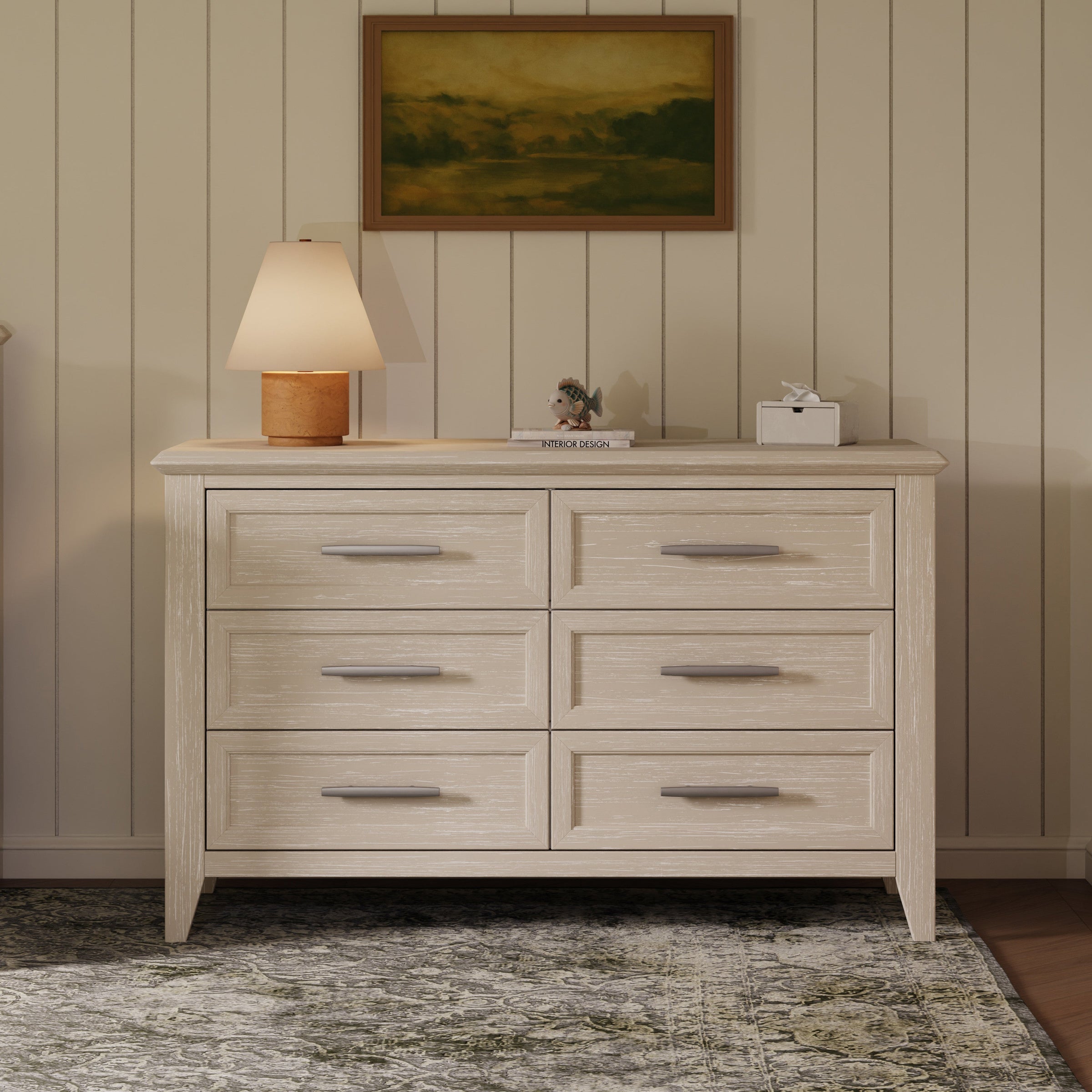 B14416SDB,Beckett 6-Drawer Dresser in Sandbar