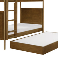 M25973NL,Twin Storage Trundle Bed in Natural Walnut