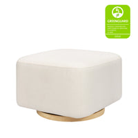M26385PCMEWLB,Kiwi Gliding Ottoman in Performance Cream Eco-Weave w/ Light Wood Base