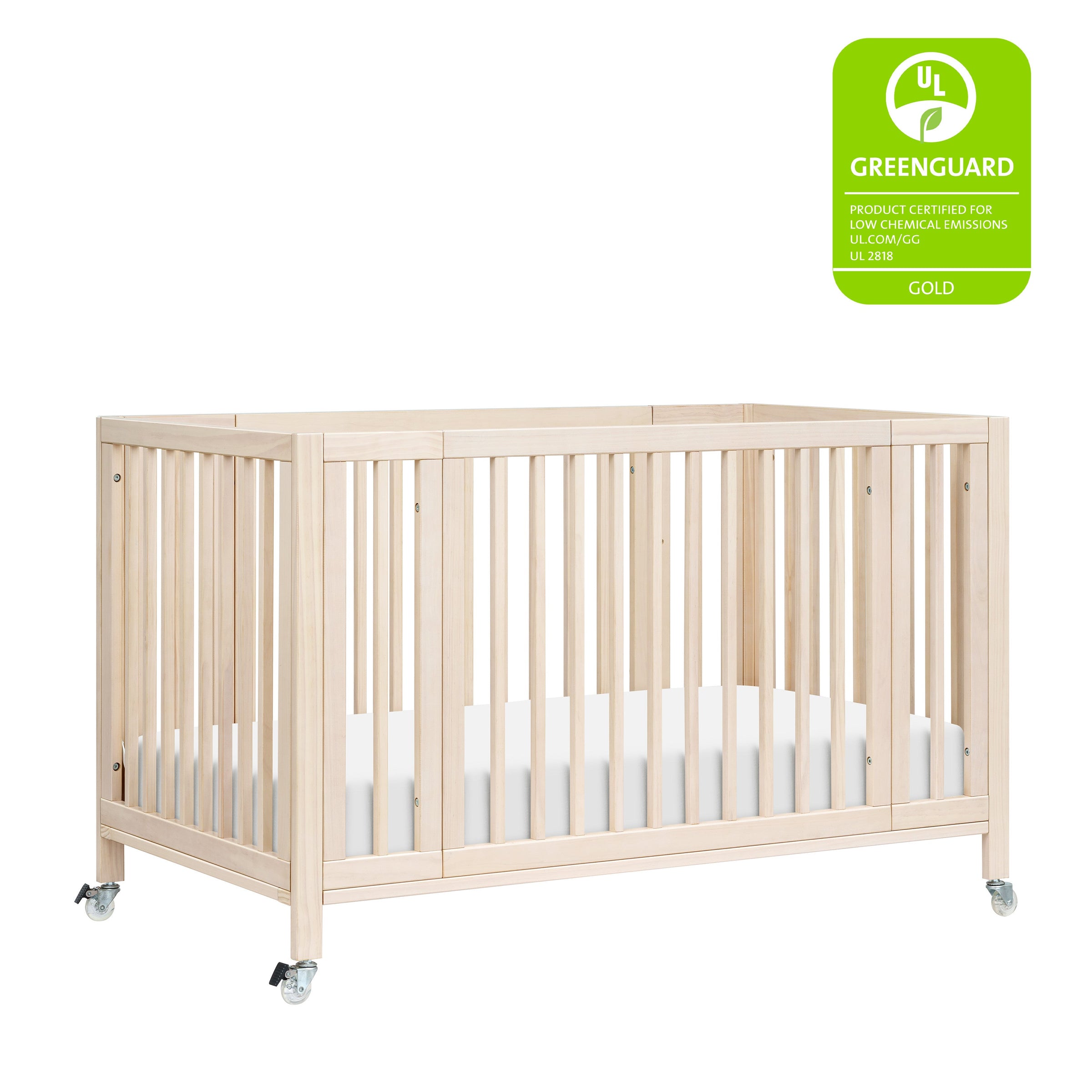 M30880NX,Rolli 9-in-1 Convertible All-Stages?? Crib w/ Bassinet & Toddler Bed Kits in Washed Natural