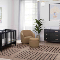 M22985SAB,Enoki Storage Ottoman in Sand Boucle