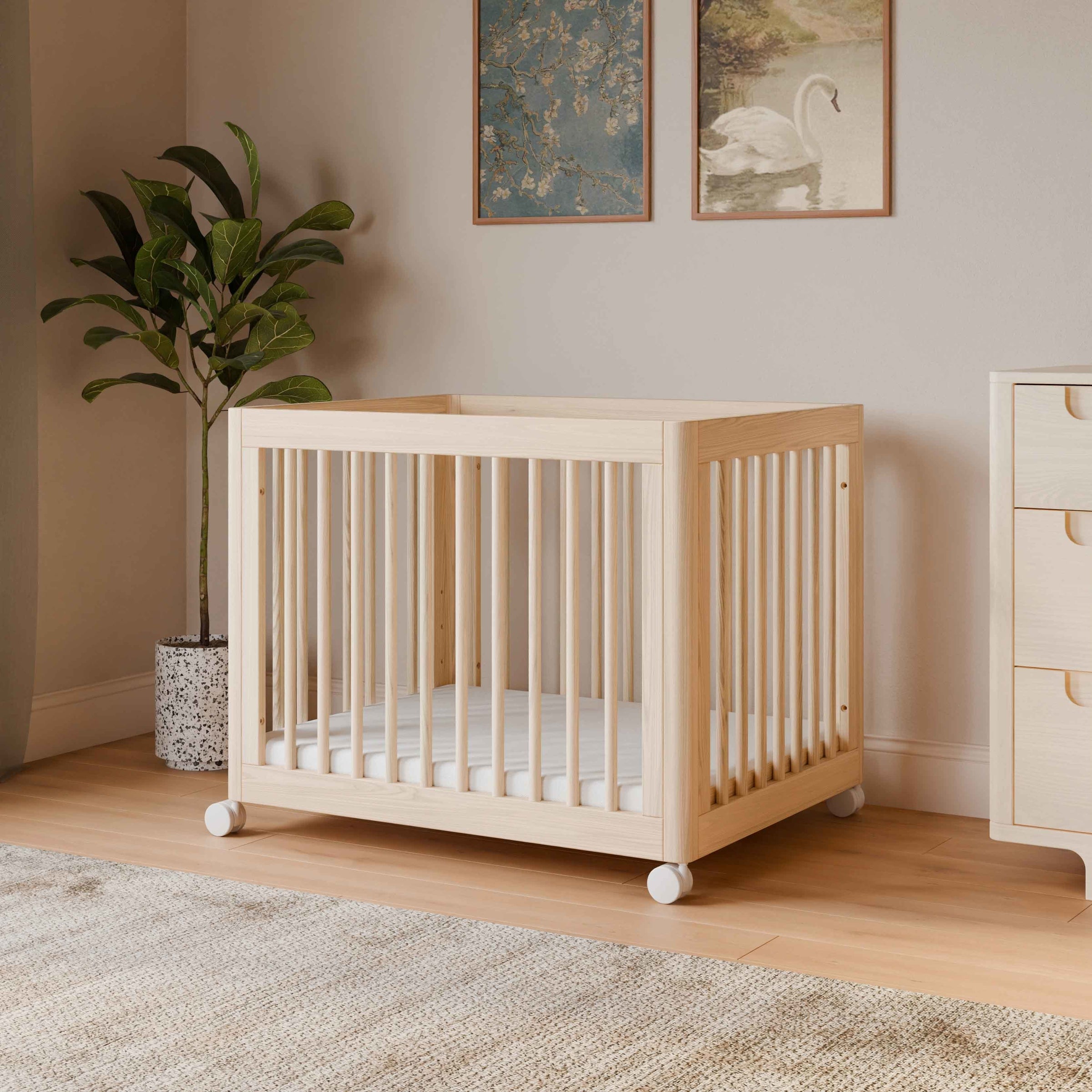 M23401NX,Yuzu 8-in-1 Convertible Crib w/All-Stages Conversion Kits in Washed Natural